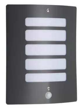 Applique extérieure avec détecteur Brilliant Todd anthracite Gris anthracite acier inoxydable