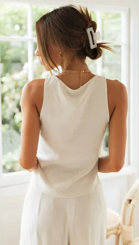 Caliselle | Ensemble D'été Décontracté Pour Femmes | Blanc Cassé