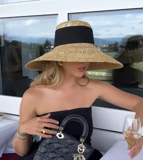 Chapeau de paille d'été pour femme