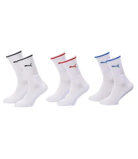 Chaussettes Sport PUMA Tennis CREW STRIPE Pack de 3 Paires CREW STRIPE 002