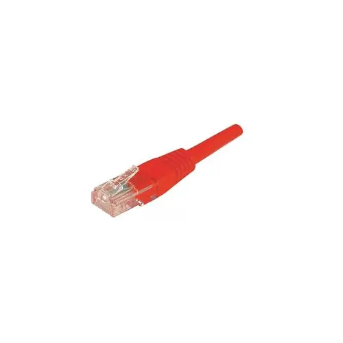 Cordon RJ45 categorie 6 U/UTP rouge - 1m