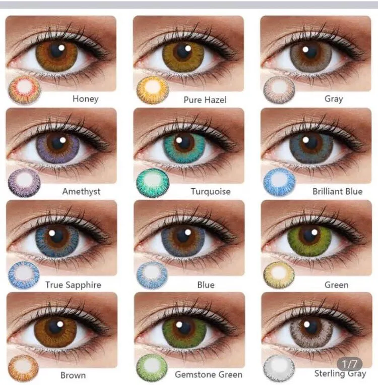 Lentilles de couleurs(paire) 