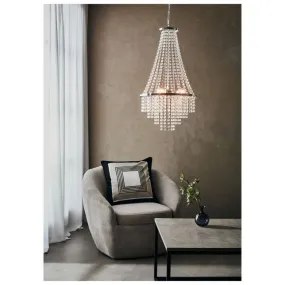 Lustre Montgolfière Pampilles Allington 3x25W E14 Chromé