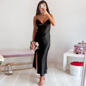 Nicole - Robe de soirée fendue d'été à la cheville pour femme