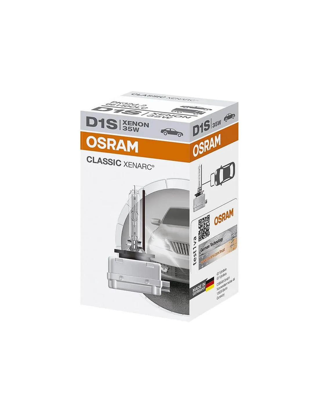 OsramⓇ D1S Xenarc HID Ampoule au xénon classique PK | LeonLeds.com