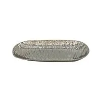 Plat Décoratif HUIFA 30x13,8x4cm - Argenté