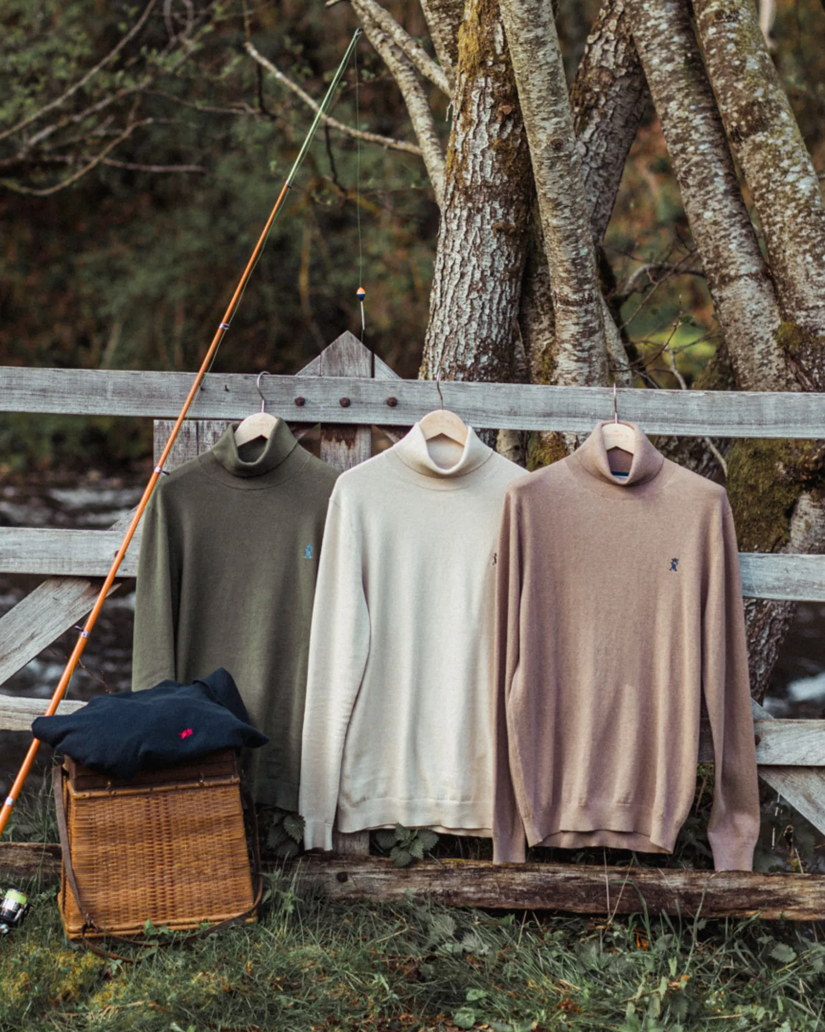 Pull Kilbio Col Roulé pour Homme Khaki