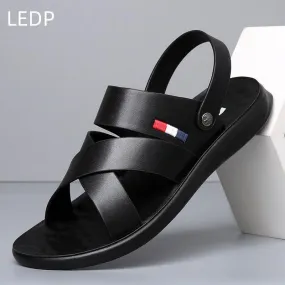 Sandales en cuir , à l'extérieur pour hommes - Gentel
